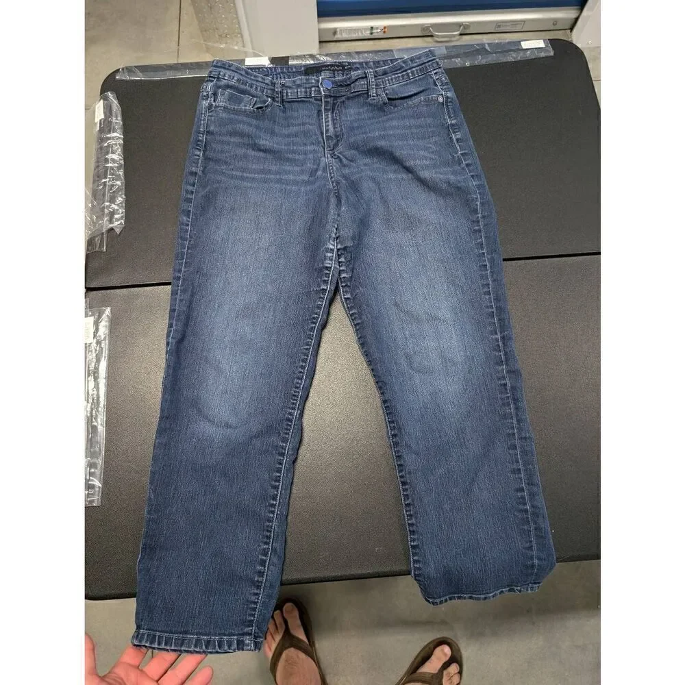 Calvin Klein Women's Jeans Blue Skinny Crop Size 32/14